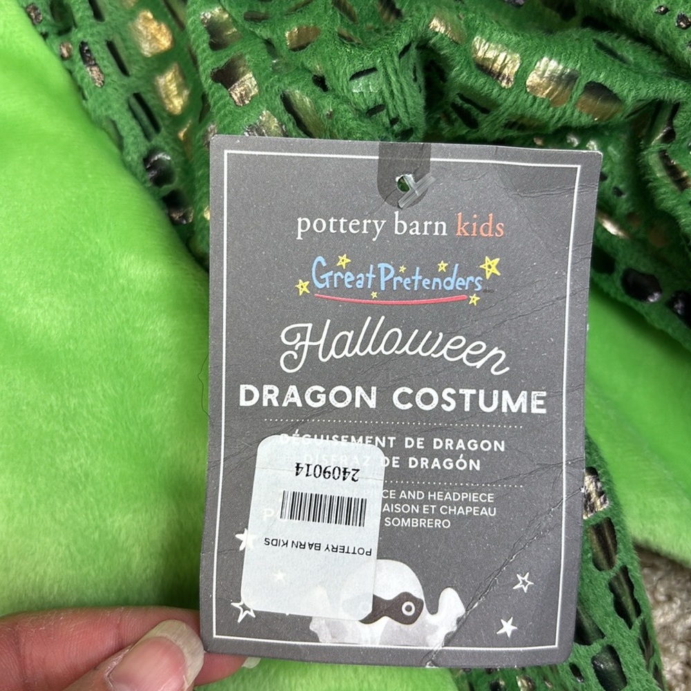 Pottery Barn Kids Green Dragon Costume - Picture 9 of 16